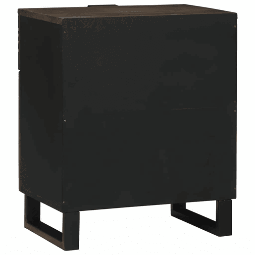 Mesa De Cabeceira - Mesinha De Cabeceira com gaveta Nogueira 50 x 33 x 60 cm