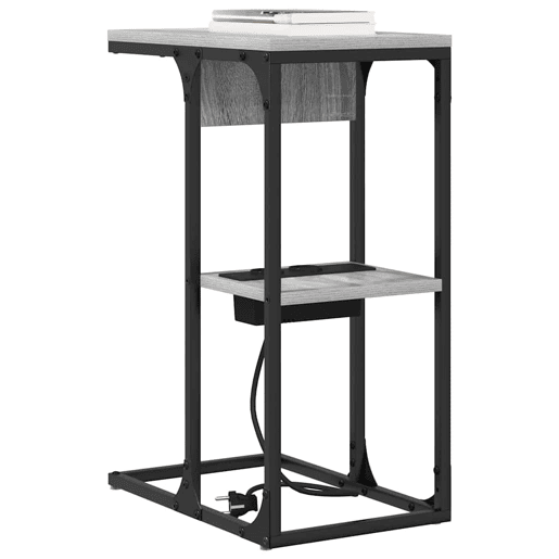 Mesa De Cabeceira - Mesinha De Cabeceira Sonoma cinzento 41.5 x 26 x 60.5 cm