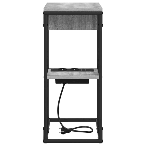 Mesa De Cabeceira - Mesinha De Cabeceira Sonoma cinzento 41.5 x 26 x 60.5 cm