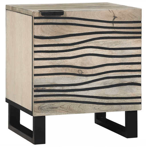 Mesa De Cabeceira - Mesinha De Cabeceira Natural 40 x 33.5 x 46 cm
