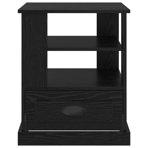 Mesa De Cabeceira - Mesinha De Cabeceira com gaveta Carvalho preto 50 x 50 x 60 cm