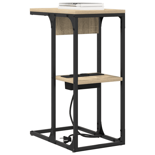 Mesa De Cabeceira - Mesinha De Cabeceira Carvalho sonoma 41.5 x 26 x 60.5 cm