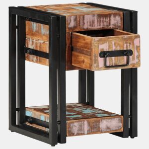 Lote de 2 Mesa De Cabeceira - Mesinha De Cabeceira com gaveta 30 x 30 x 40 cm