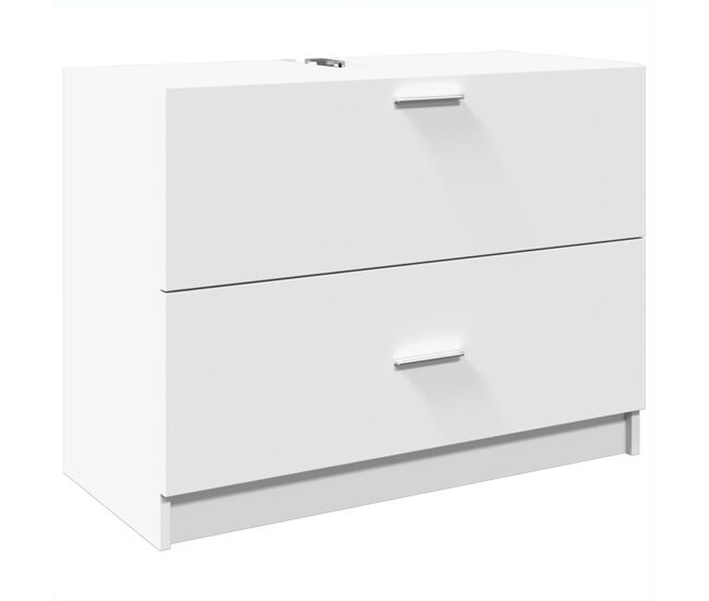 Vidaxl armario de lavabo madera de ingeniería blanco 78x37x59 cm