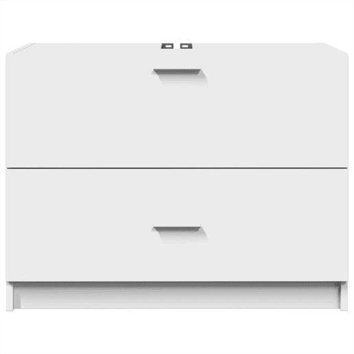 vidaXL Armário de lavatório 78x37x59 cm derivados de madeira branco