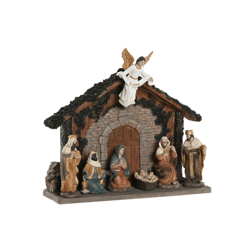 Presépio de Natal Home ESPRIT Multicolor Resina Presépio de Natal Home ESPRIT Multicolor Resina
