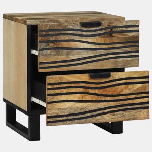Mesa De Cabeceira - Mesinha De Cabeceira com gaveta Castanho 40 x 33 x 46 cm
