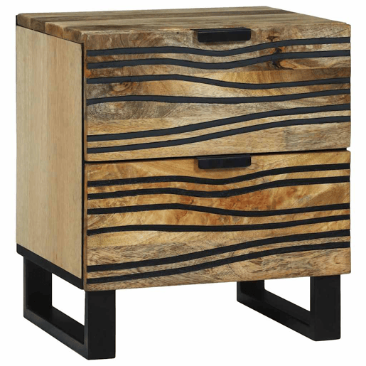 Mesa De Cabeceira - Mesinha De Cabeceira com gaveta Castanho 40 x 33 x 46 cm