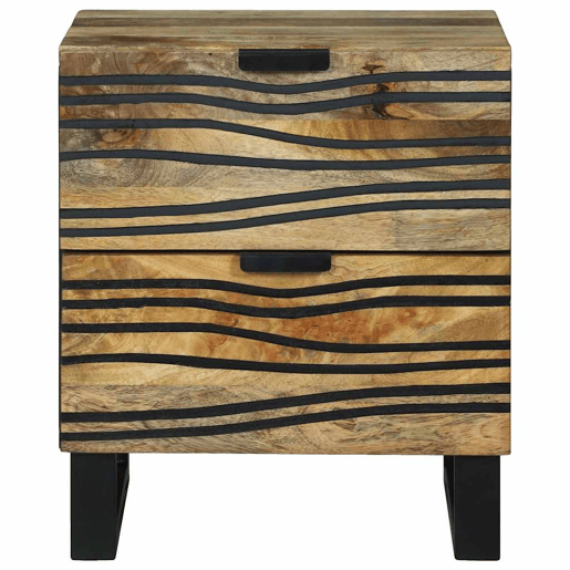 Mesa De Cabeceira - Mesinha De Cabeceira com gaveta Castanho 40 x 33 x 46 cm
