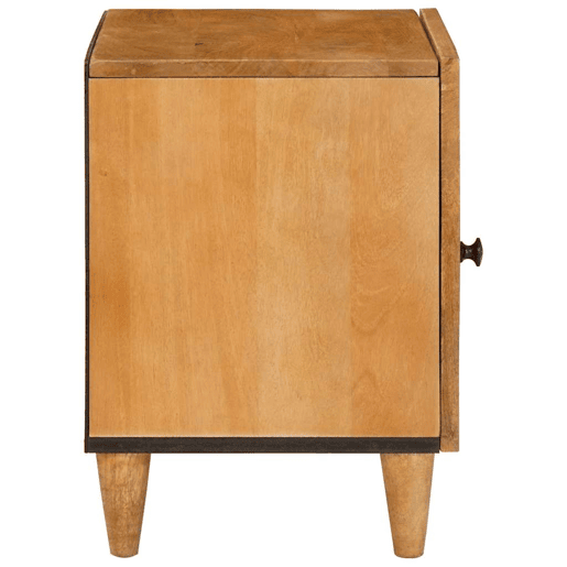 Lote de 2 Mesa De Cabeceira Mesinha De Cabeceira - Castanho-claro 40 x 33 x 46 cm