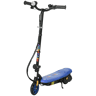 HOMCOM Trotinete Elétrica para Crianças de 7-14 Anos Dobrável Trotinete Elétrica Velocidade Máx. 12 kmh Motor 120 W Autonomia Máxima 10 km com Guiador Ajustável em Altura Farol LED e Travão 75x48x93-105 cm Azul