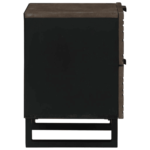 Mesa De Cabeceira - Mesinha De Cabeceira com gaveta Nogueira 40 x 33 x 46 cm