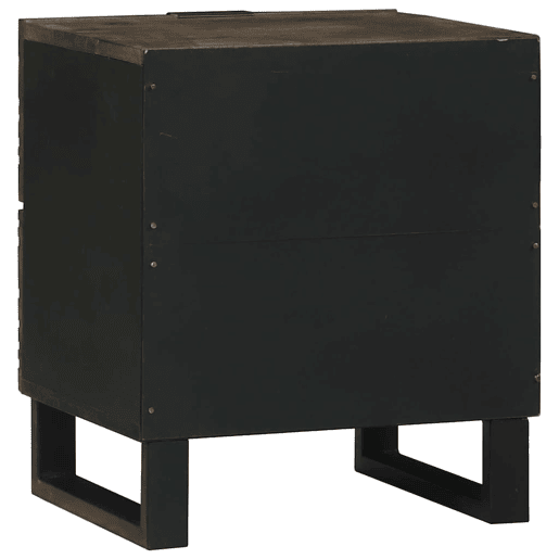 Mesa De Cabeceira - Mesinha De Cabeceira com gaveta Nogueira 40 x 33 x 46 cm