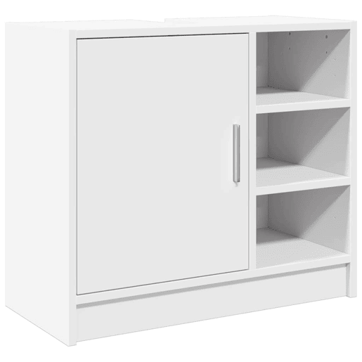 vidaXL Armário de lavatório 63x29x55 cm derivados de madeira branco