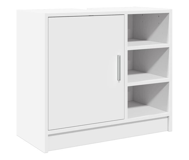 Vidaxl armario para lavabo madera de ingeniería blanco 63x29x55 cm