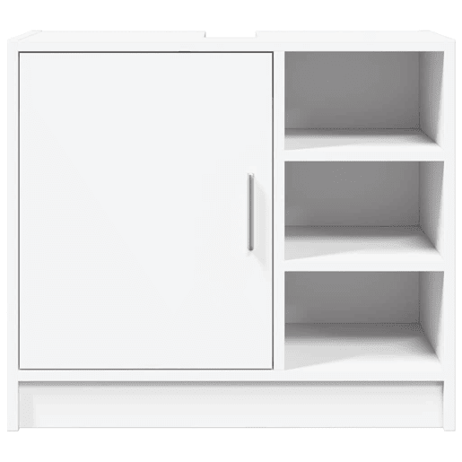 vidaXL Armário de lavatório 63x29x55 cm derivados de madeira branco