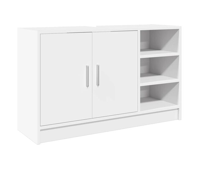 Vidaxl armario de lavabo madera de ingeniería blanco 90x29x55 cm