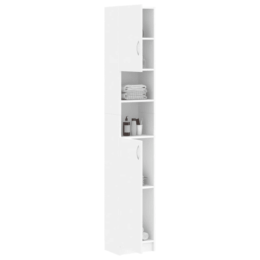 vidaXL Armário de casa de banho derivados de madeira branco