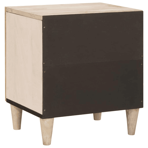 Lote de 2 Mesa De Cabeceira Mesinha De Cabeceira - Bege 40 x 33 x 46 cm