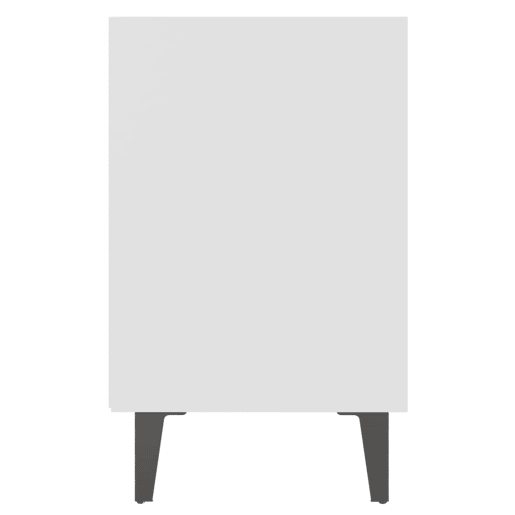 Mesa De Cabeceira - Mesinha De Cabeceira com pernas em metal 40x30x50 cm branco
