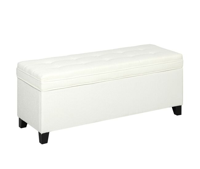 Banco de Almacenaje Lino, MDF HOMCOM 120x40