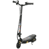 HOMCOM Trotinete Elétrica para Crianças de 7-14 Anos Dobrável Trotinete Elétrica Velocidade Máx. 12 kmh Motor 120 W Autonomia Máxima 10 km com Guiador Ajustável em Altura Farol LED e Travão 75x48x93-105 cm Preto