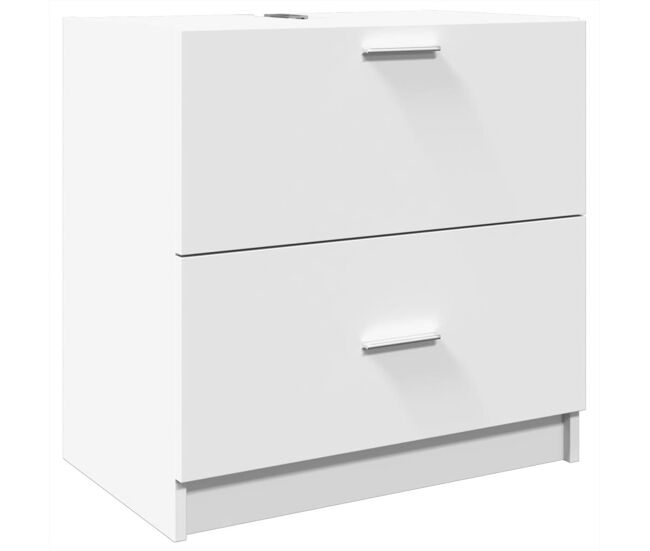 Vidaxl armario de lavabo madera de ingeniería blanco 59x37x59 cm