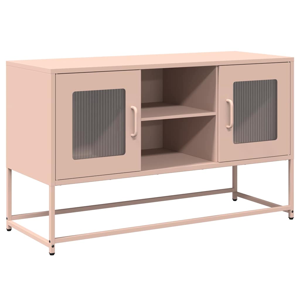 Mueble para TV de acero rosa 100,5x39x60,5 cm - Conforama
