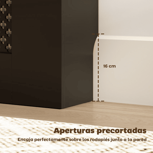 HOMCOM Cobertura para Radiadores Proteção Radiador de MDF 78x19x81 cm Cobertura de Radiador Desenho Moderno de Ripas e Colmeia para Sala Quarto Preto
