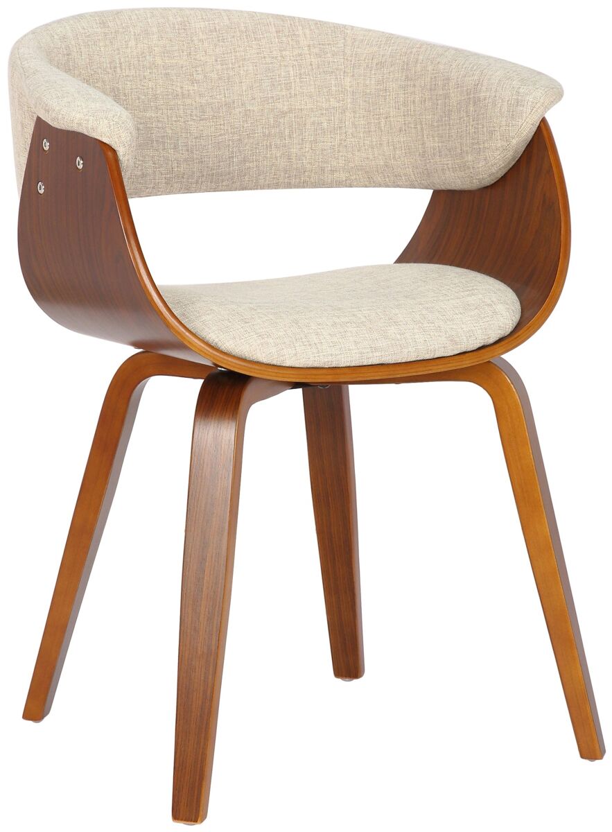 Silla de comedor oficina de estilo escandinavo con tapizado