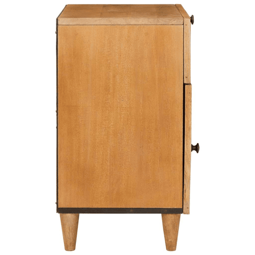 Mesa De Cabeceira - Mesinha De Cabeceira com gaveta Castanho-claro 50 x 33 x 60 cm