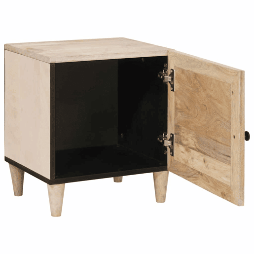 Mesa De Cabeceira - Mesinha De Cabeceira Bege 40 x 33 x 46 cm