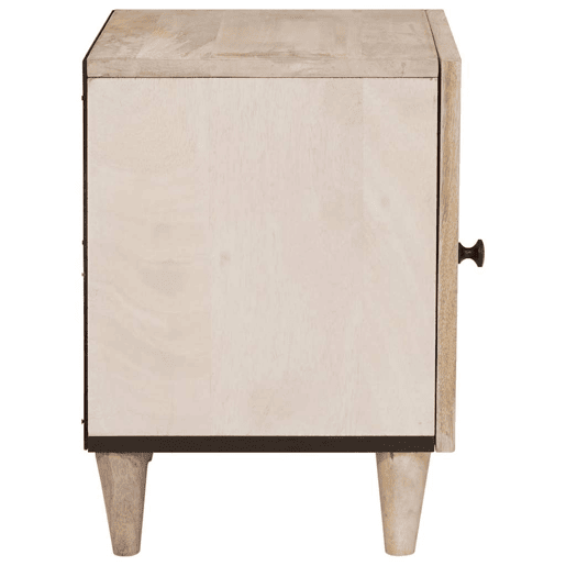 Mesa De Cabeceira - Mesinha De Cabeceira Bege 40 x 33 x 46 cm