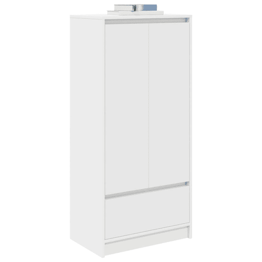 vidaXL Armário com gaveta 55,5x34x119,5 cm derivados madeira branco