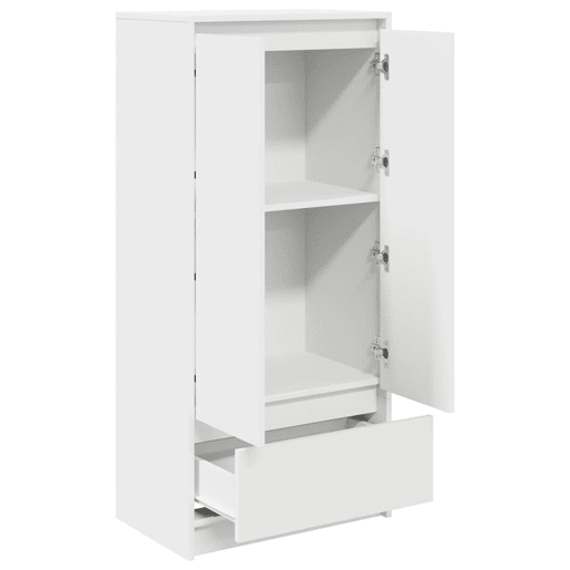 vidaXL Armário com gaveta 55,5x34x119,5 cm derivados madeira branco