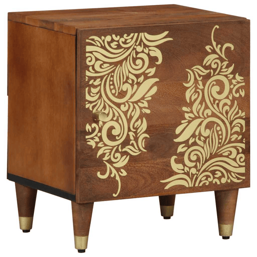 Mesa De Cabeceira - Mesinha De Cabeceira castanho mel 40 x 33 x 46 cm