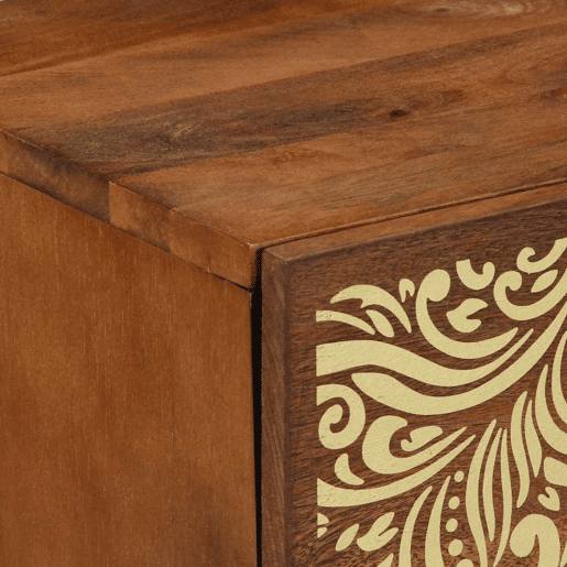 Mesa De Cabeceira - Mesinha De Cabeceira castanho mel 40 x 33 x 46 cm
