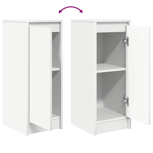 vidaXL Aparador 29,5x34x76 cm derivados de madeira branco