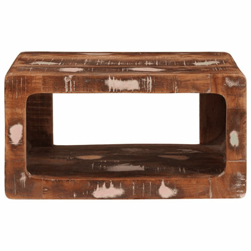 Mesa De Cabeceira - Mesinha De Cabeceira 45 x 30 x 24 cm Madeira recuperada maciça