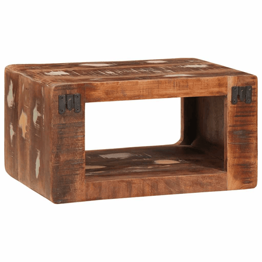 Mesa De Cabeceira - Mesinha De Cabeceira 45 x 30 x 24 cm Madeira recuperada maciça