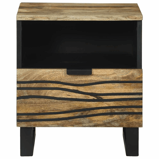 Mesa De Cabeceira - Mesinha De Cabeceira com gaveta Castanho 40 x 33 x 46 cm