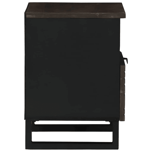 Mesa De Cabeceira - Mesinha De Cabeceira com gaveta Nogueira 40 x 33 x 46 cm
