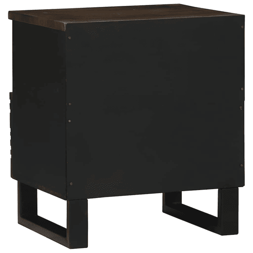 Mesa De Cabeceira - Mesinha De Cabeceira com gaveta Nogueira 40 x 33 x 46 cm