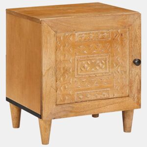 Mesa De Cabeceira - Mesinha De Cabeceira Castanho-claro 40 x 33 x 46 cm