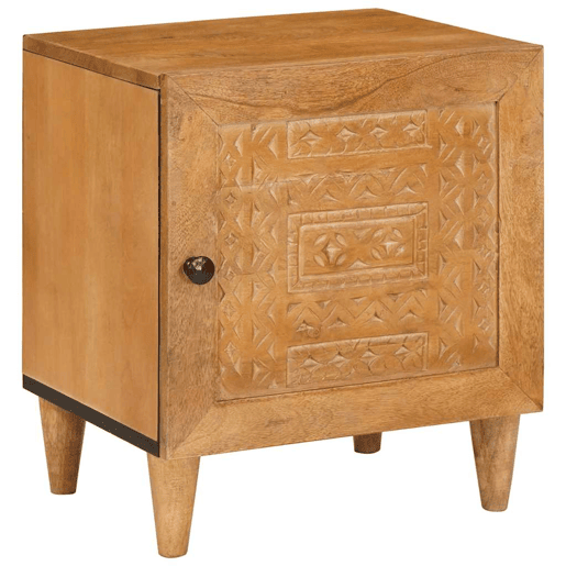 Mesa De Cabeceira - Mesinha De Cabeceira Castanho-claro 40 x 33 x 46 cm