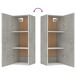 Armario de pared Cuby tirador con estantes 35 Armario de pared Cuby tirador con estantes 35 Gris
