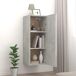 Armario de pared Cuby tirador con estantes 35 Armario de pared Cuby tirador con estantes 35 Gris