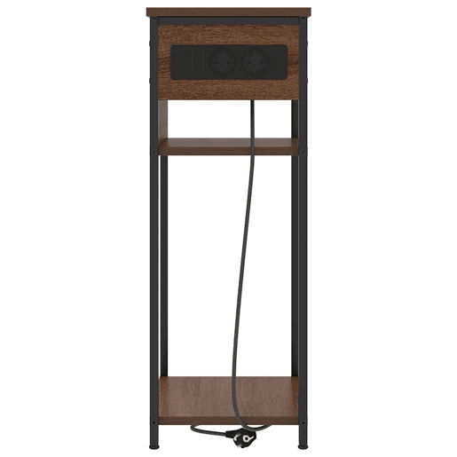 Mesa De Cabeceira - Mesinha De Cabeceira Carvalho castanho 41 x 28 x 76 cm