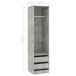 Armario auxiliar Arco cajones + barra para colgar x 50 Armario auxiliar Arco cajones + barra para colgar x 50 Gris
