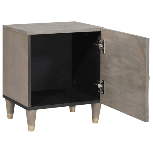 Mesa De Cabeceira - Mesinha De Cabeceira Cinzeto 40 x 33 x 46 cm